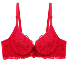 Load image into Gallery viewer, Sexy Lace Womens Push Up Bra Plus Size BC Cup Large Lady Lingerie Bralette Flower Pure Brassiere Embroidery Underwea
