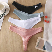 Load image into Gallery viewer, 2pcs Fruit Embroidery Sexy Panties Cotton G-String Women Underwear Thong Female Lingerie Underpants T-Back Pantys Intimates Panties
