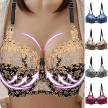Load image into Gallery viewer, Women Fashion Sexy Underwear Ladies Fashion Sexy Lace Hollow Steel Ring Gathering Bra
