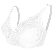 Load image into Gallery viewer, Full Cup Thin Underwear Bra Plus Size Wireless Adjustable Lace Women's Bra Breast Cover D E Cup Large Size Lace Bras
