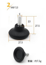 Load image into Gallery viewer, 8pc/lot Furniture Adjustable Bolt Chair Feet level Floor Protector leg Pad Base M8 M6 Sofa Cabinet Table Mute damping anti-skid
