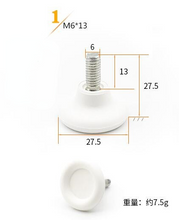 Load image into Gallery viewer, 8pc/lot Furniture Adjustable Bolt Chair Feet level Floor Protector leg Pad Base M8 M6 Sofa Cabinet Table Mute damping anti-skid
