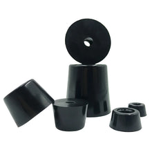 Load image into Gallery viewer, 8pcs Anti Slip Furniture Legs Feet Black Speaker Cabinet Bed Table Box Conical Rubber Shock Pad Floor Protector Furniture Parts
