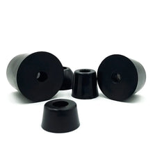 Load image into Gallery viewer, 8pcs Anti Slip Furniture Legs Feet Black Speaker Cabinet Bed Table Box Conical Rubber Shock Pad Floor Protector Furniture Parts
