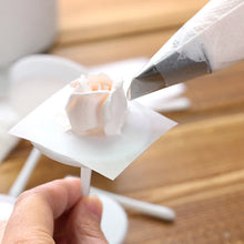 Load image into Gallery viewer, 9Pcs/set Flower Scissor+Cake Tray +7pcs Tulips Rose Nozzle Nail Decor Lifter Fondant Cream Transfer Baking Pastry Kitchen

