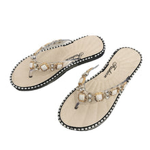 Load image into Gallery viewer, Women's Summer Slippers Outdoor Slippers Flip-Flops Rhinestone Fashion Ins Slippers
