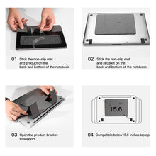 Load image into Gallery viewer, Oxford Cloth Magnetic Lifting Desktop Folding Portable Laptop Computer Stand for MacBook,HP, Lenovo, Asus
