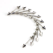 Load image into Gallery viewer, Barbell Tongue Pin Adhesive Nail Two Tips Nipple Ring Ear Bone Stud Human Body Puncture
