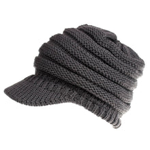 Load image into Gallery viewer, Women's Knitted Baseball Cap No Car Logo Open Ponytail Hat Men's and Women's Hats Skiing Sports Cap
