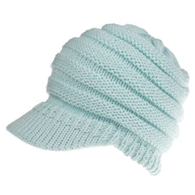 Load image into Gallery viewer, Women's Knitted Baseball Cap No Car Logo Open Ponytail Hat Men's and Women's Hats Skiing Sports Cap
