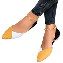 Load image into Gallery viewer, Women's Casual Shoes Fashion Flat Sandals Mixed Colors Ladies Loafers Pointed Toe Slip Female Office Shoes Casual Sandals
