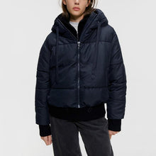 Load image into Gallery viewer, Winter Hooded Parkas Women Large Size Thicken Women Winter Jacket Windproof Solid Color Cotton Padded Jacket Female
