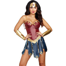 Load image into Gallery viewer, Superhero Halloween Costume Wonder Woman Character Wonder Woman Clothing Dress
