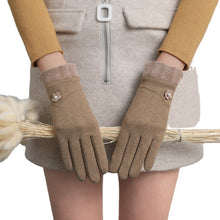 Load image into Gallery viewer, New Dralon Rabbit Plush Women's Winter Finger Touch Screen Keep Warm Elastic Outdoor Gloves
