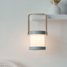 Load image into Gallery viewer, Wooden Handle Retro Lantern Small Night Lamp Telescopic Folding Led Eye Protection Reading Lamp USB Portable Rechargeable Light
