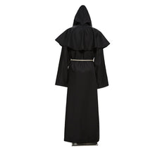 Load image into Gallery viewer, Halloween Cosplay Costume Medieval Monk Costume Monk Robe Wizard Costume Clerical Dress Christian Suit
