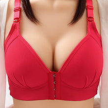 Load image into Gallery viewer, Women's Plus Size Unwired Front Buckle Underwear Thin Glossy Breathable Bra
