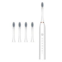 Load image into Gallery viewer, (no)Sonic Electric Toothbrush Waterproof Portable TakeOut With 4 Replacement Brush Heads
