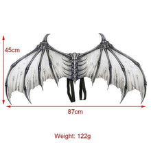 Load image into Gallery viewer, The Dead Theme Party Printed Felt Cosplay Skull Large Wings Halloween Costume Accessories for Adults
