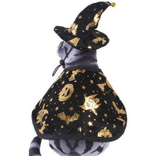 Load image into Gallery viewer, Halloween Pet Dog Cat Wizard Cloak Suit Creative Cape Cap Cloak Costume
