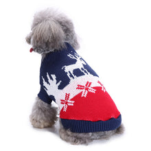 Load image into Gallery viewer, Pet Bone Striped Turtleneck Christmas Snowflake Autumn and Winter for Dog
