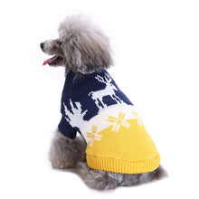 Load image into Gallery viewer, Pet Bone Striped Turtleneck Christmas Snowflake Autumn and Winter for Dog

