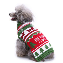 Load image into Gallery viewer, Pet Bone Striped Turtleneck Christmas Snowflake Autumn and Winter for Dog
