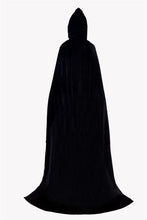 Load image into Gallery viewer, Halloween Cloak Death Inverness Wizard Witch Prince Princess Ball Gold Velvet Cloak Robe
