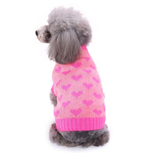 Load image into Gallery viewer, Pet Bone Striped Turtleneck Christmas Snowflake Autumn and Winter for Dog

