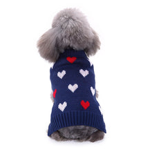 Load image into Gallery viewer, Pet Bone Striped Turtleneck Christmas Snowflake Autumn and Winter for Dog
