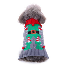 Load image into Gallery viewer, Pet Bone Striped Turtleneck Christmas Snowflake Autumn and Winter for Dog
