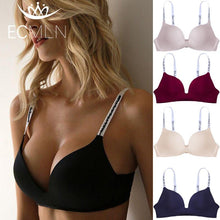Load image into Gallery viewer, 75-85 A/B Cup Women Wireless Bras Seamless Letter Straps Bra Sexy Lingerie Adjustable Push Up Bralette
