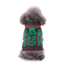 Load image into Gallery viewer, Pet Bone Striped Turtleneck Christmas Snowflake Autumn and Winter for Dog
