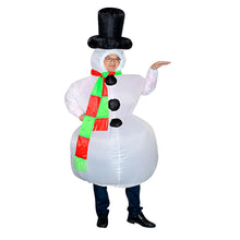 Load image into Gallery viewer, Inflatable Clothing Fancy Dress Party Costume Halloween Funny Dress up Costume Snowman Clothes
