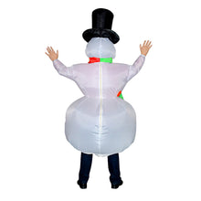 Load image into Gallery viewer, Inflatable Clothing Fancy Dress Party Costume Halloween Funny Dress up Costume Snowman Clothes
