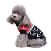 Load image into Gallery viewer, Pet Bone Striped Turtleneck Christmas Snowflake Autumn and Winter for Dog
