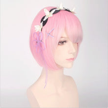 Load image into Gallery viewer, Wig Cos Otherworld Life REM Cosplay Wig from Scratch Ram REM Cos Wig
