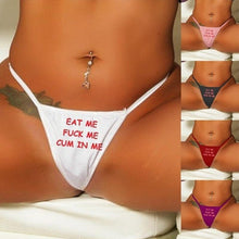 Load image into Gallery viewer, Women Sexy Underwear Thong Letter Printed Lingerie G String Panties Ladies Briefs
