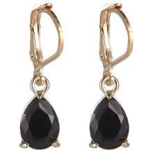 Load image into Gallery viewer, Silver Accessories Stylish Water Drop Zircon Pendant Earrings Multi-Color Spot
