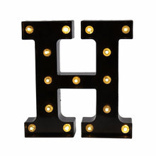 Load image into Gallery viewer, 26 Black English Letter Lights Led Symbol Modeling Lights Wedding Small Night Lamp Birthday Proposal Wall Lamp
