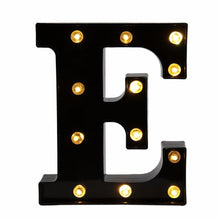 Load image into Gallery viewer, 26 Black English Letter Lights Led Symbol Modeling Lights Wedding Small Night Lamp Birthday Proposal Wall Lamp
