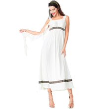 Load image into Gallery viewer, Halloween Costume Female Greek Goddess Cosplay Arab Medieval Ancient Rome Couple's White Dress

