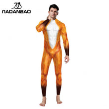 Load image into Gallery viewer, Halloween Cosplay Fox Costumes Suit Fashion 3D Animal Leopard Print Women Costume Jumpsuit Sexy Bodysuits
