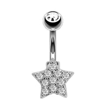 Load image into Gallery viewer, Zircon Navel Creative Zircon Navel Decoration Navel Stud Piercing Jewelry
