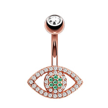 Load image into Gallery viewer, Zircon Navel Creative Zircon Navel Decoration Navel Stud Piercing Jewelry

