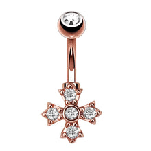 Load image into Gallery viewer, Zircon Navel Creative Zircon Navel Decoration Navel Stud Piercing Jewelry
