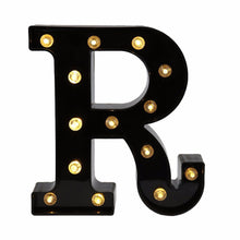 Load image into Gallery viewer, 26 Black English Letter Lights Led Symbol Modeling Lights Wedding Small Night Lamp Birthday Proposal Wall Lamp
