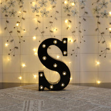 Load image into Gallery viewer, 26 Black English Letter Lights Led Symbol Modeling Lights Wedding Small Night Lamp Birthday Proposal Wall Lamp

