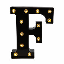 Load image into Gallery viewer, 26 Black English Letter Lights Led Symbol Modeling Lights Wedding Small Night Lamp Birthday Proposal Wall Lamp
