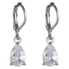 Load image into Gallery viewer, Silver Accessories Stylish Water Drop Zircon Pendant Earrings Multi-Color Spot
